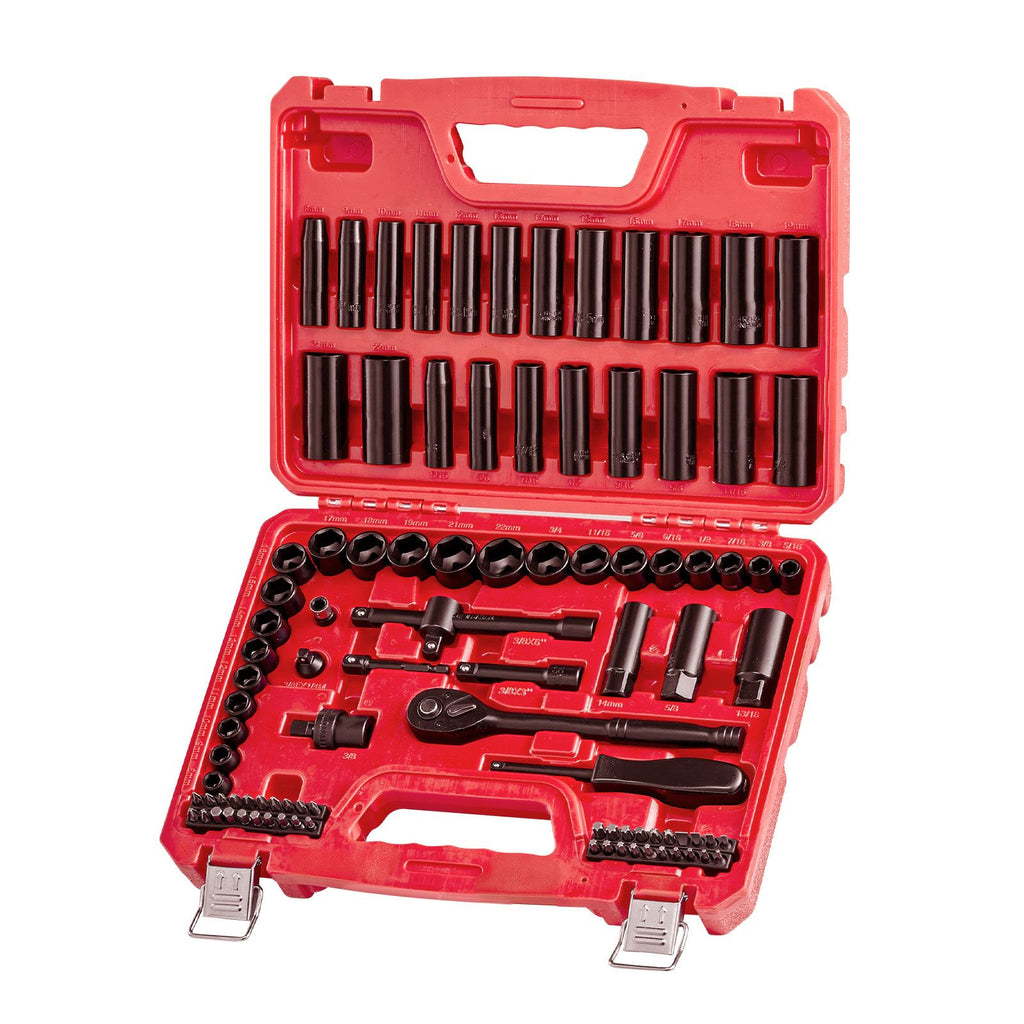 Premium 96-Piece Impact Socket Set with Deep & Shallow Sockets