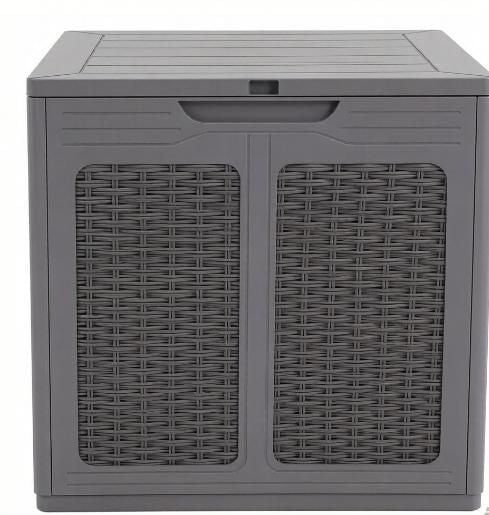 39-Gallon Deck Box with Lockable Lid for Patio Furniture Cushions Secure Outdoor Storage