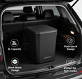 Push-Open Mini Vehicle Trash Can with Non-Slip Mat