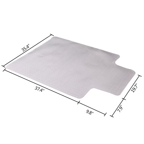 Transparent Chair Floor Protection Mat Set