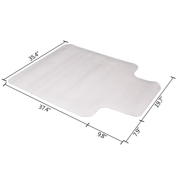 Transparent Chair Floor Protection Mat Set