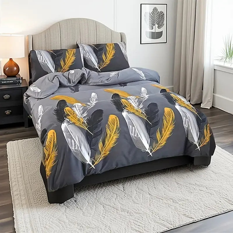 Three-Piece Duvet Cover and Pillowcase Set