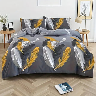 Three-Piece Duvet Cover and Pillowcase Set