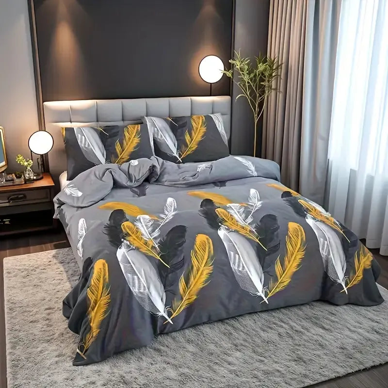 Three-Piece Duvet Cover and Pillowcase Set