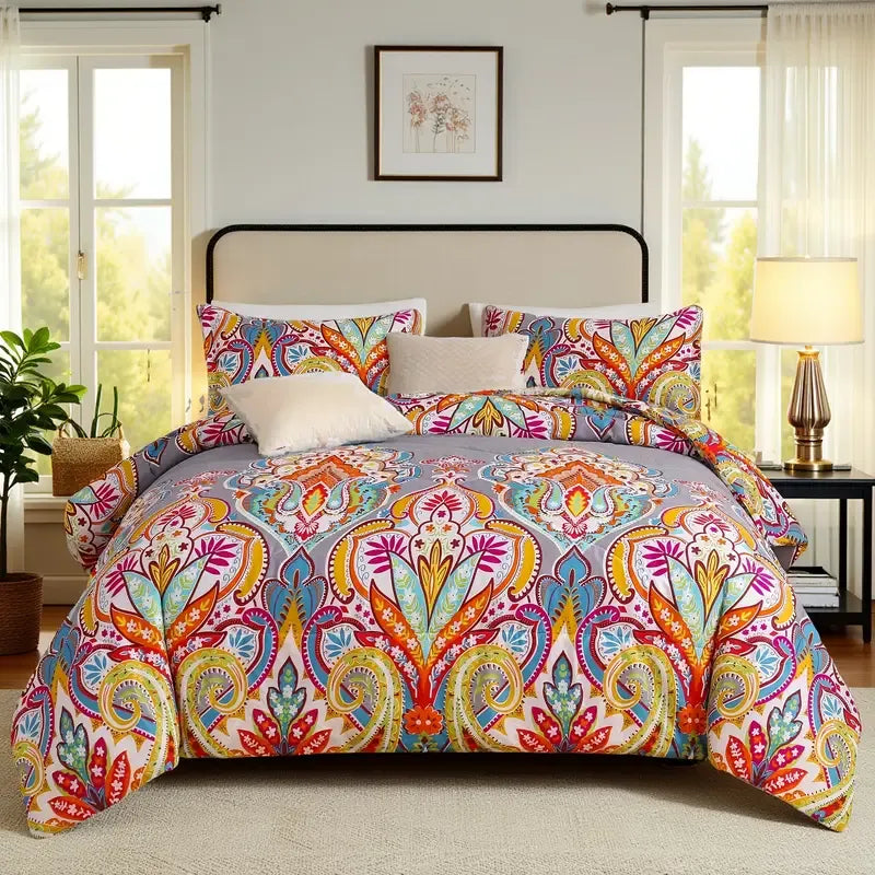 Three-Piece Duvet Cover and Pillowcase Set