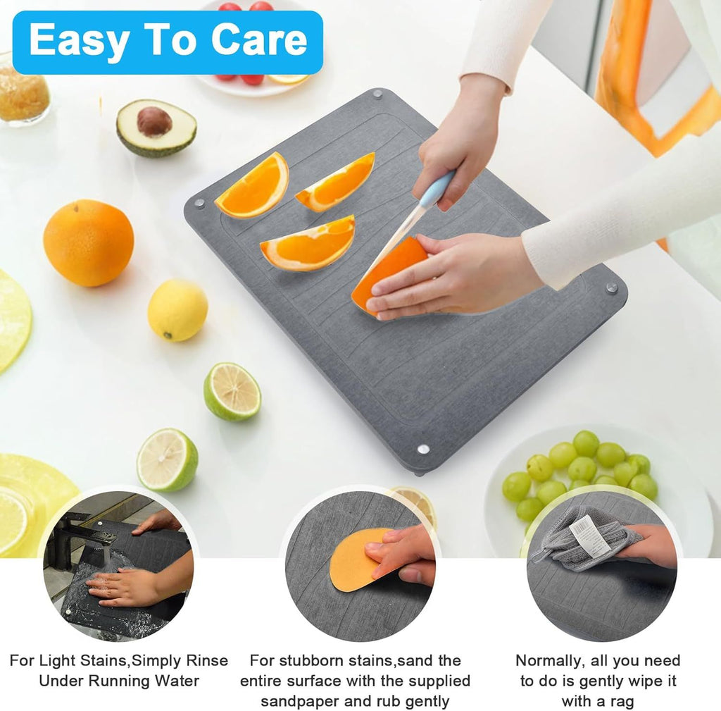 Nesting Dish-Drying Mat Set with Geometric Design
