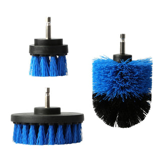 Three-Piece Drill-Powered Scrubber Brush Set