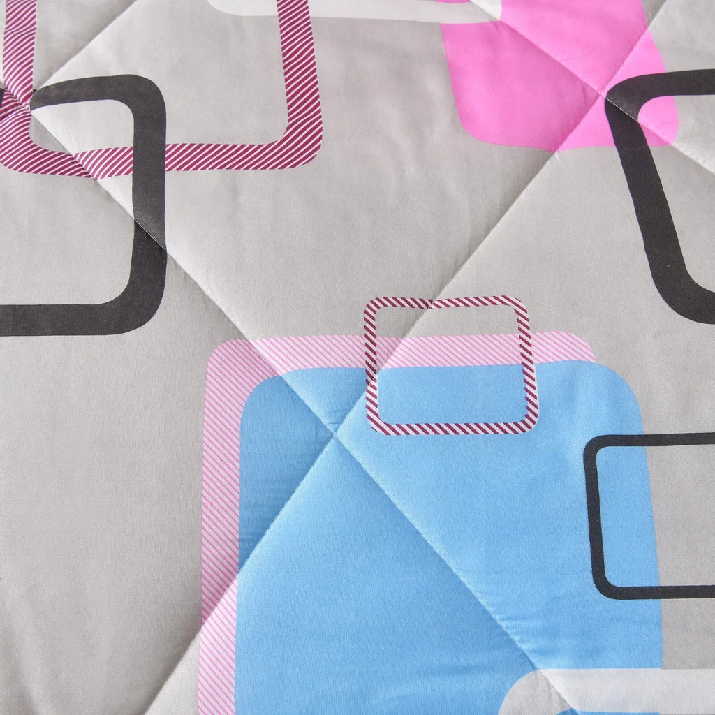 Coordinated Queen Comforter and Pillowcase Set