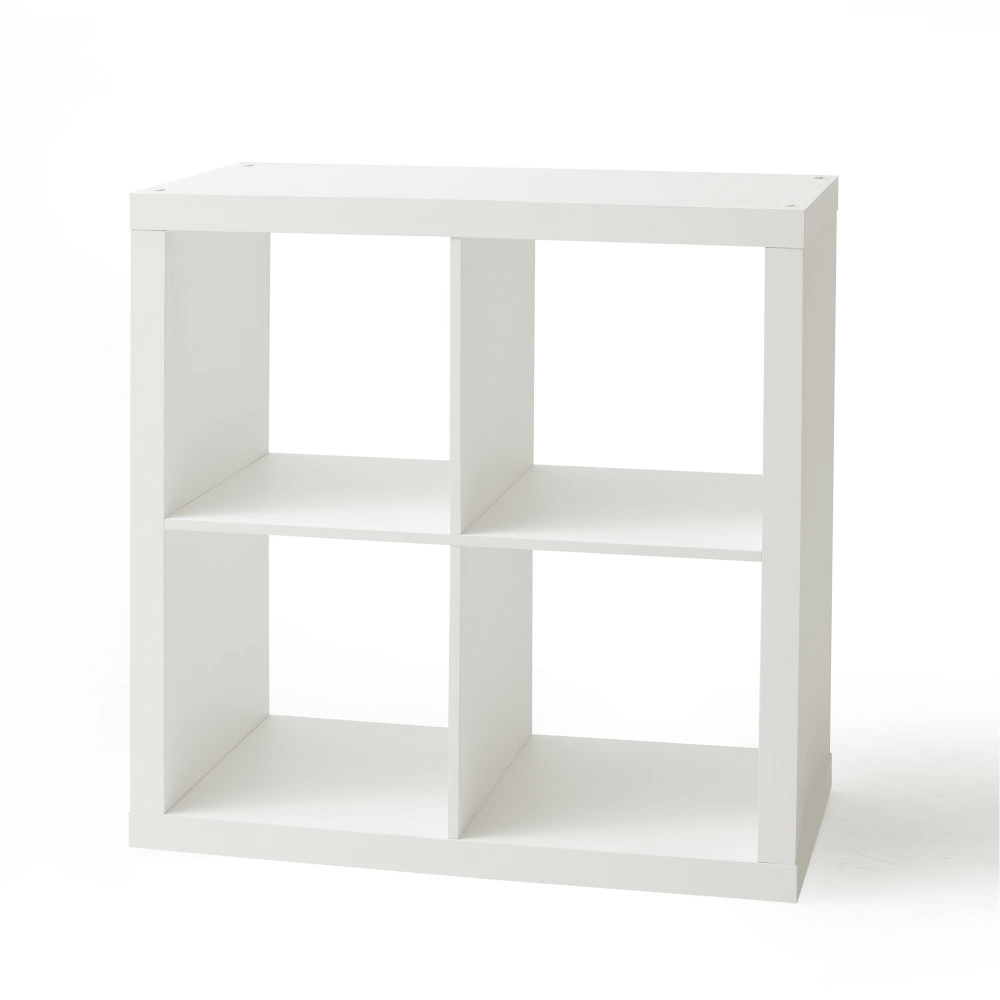 4 Cube Storage Organizer, White Texture
