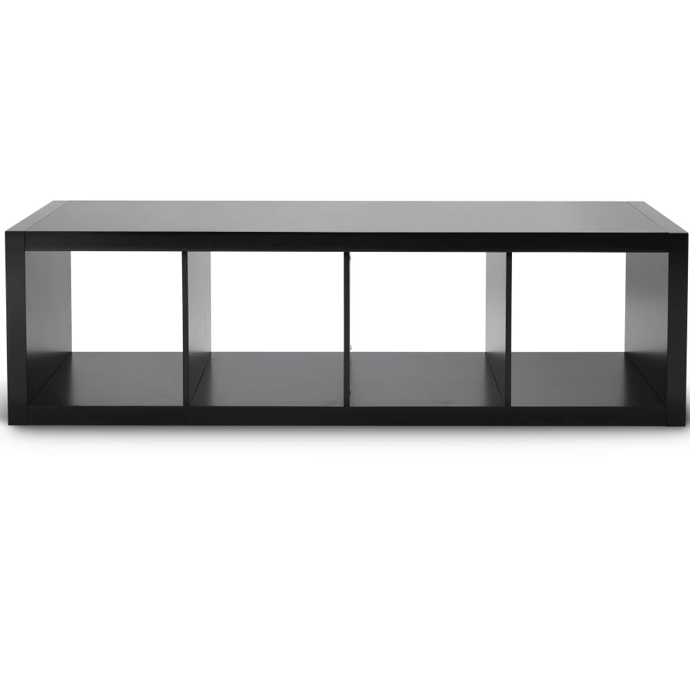 Black Four-Cube Organizer with Flexible Placement
