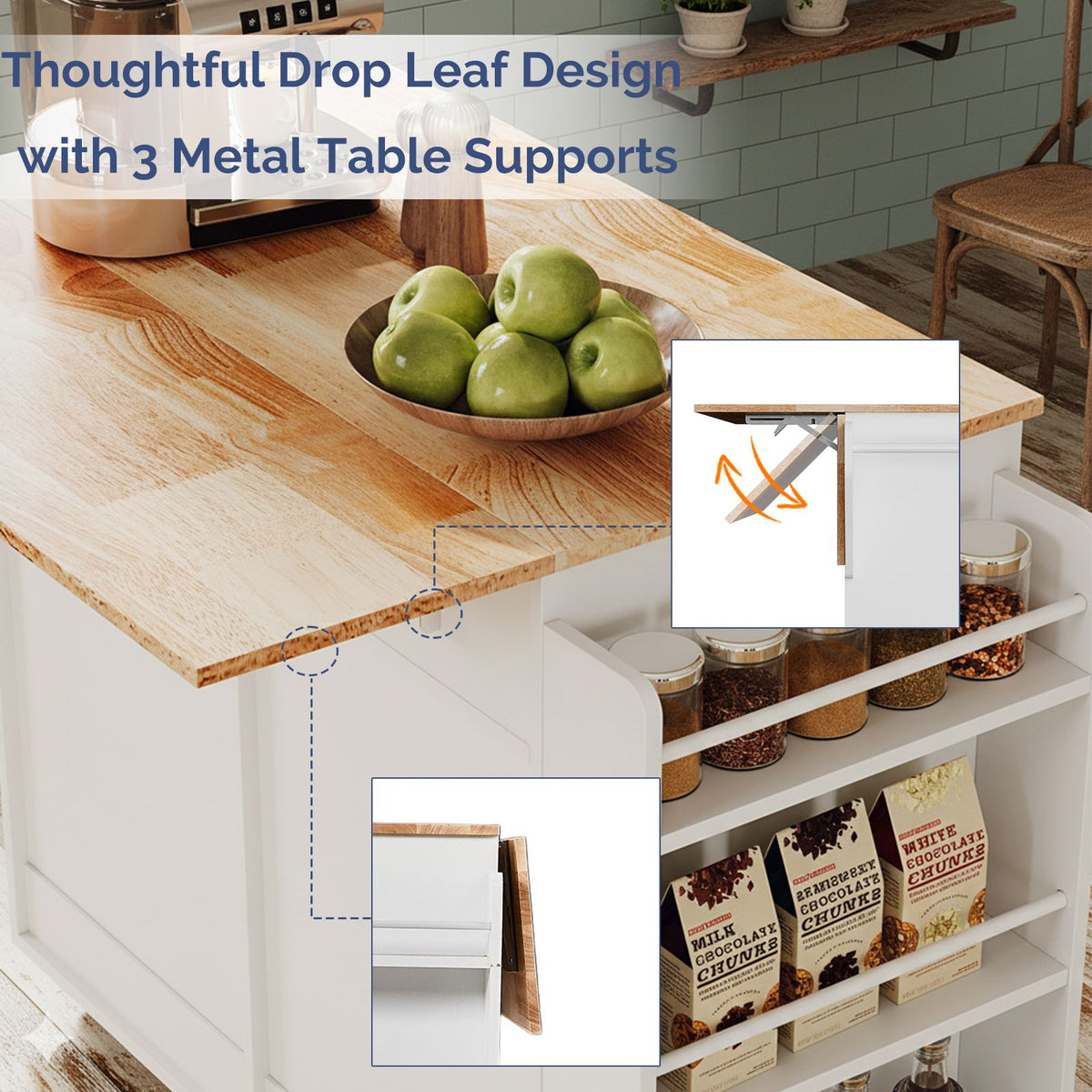 Champagne-Gold Grille Buffet Serving Cart