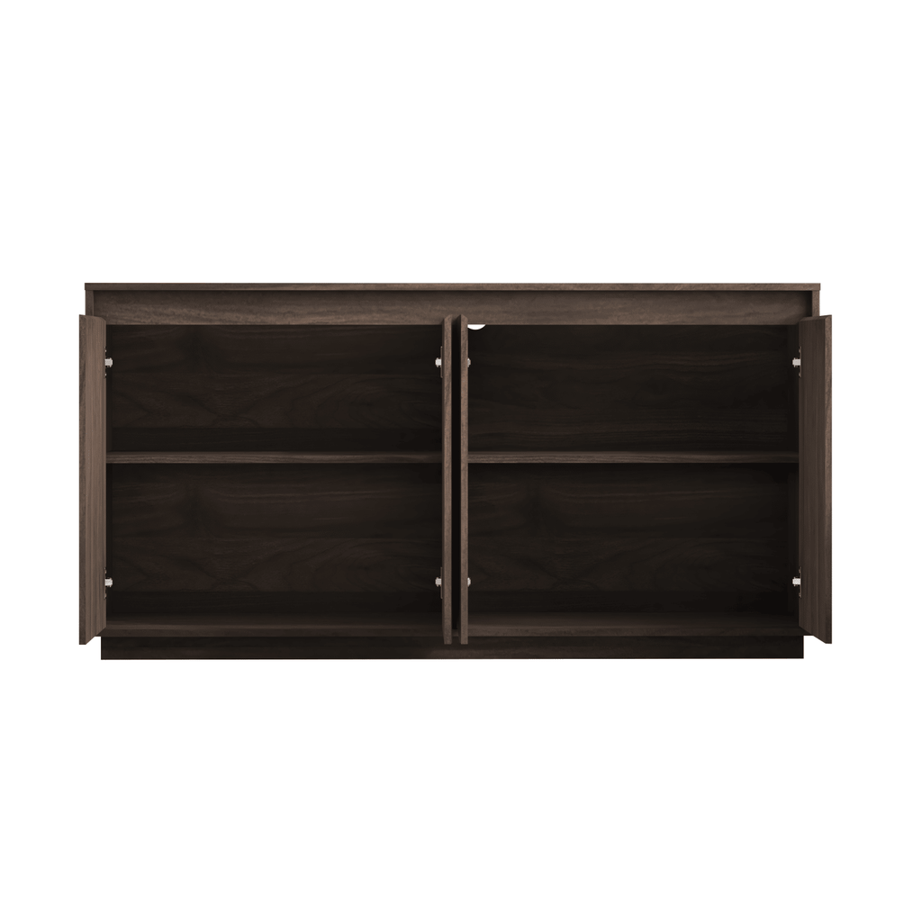 Four-Door Fluted Sideboard with Power Outlet