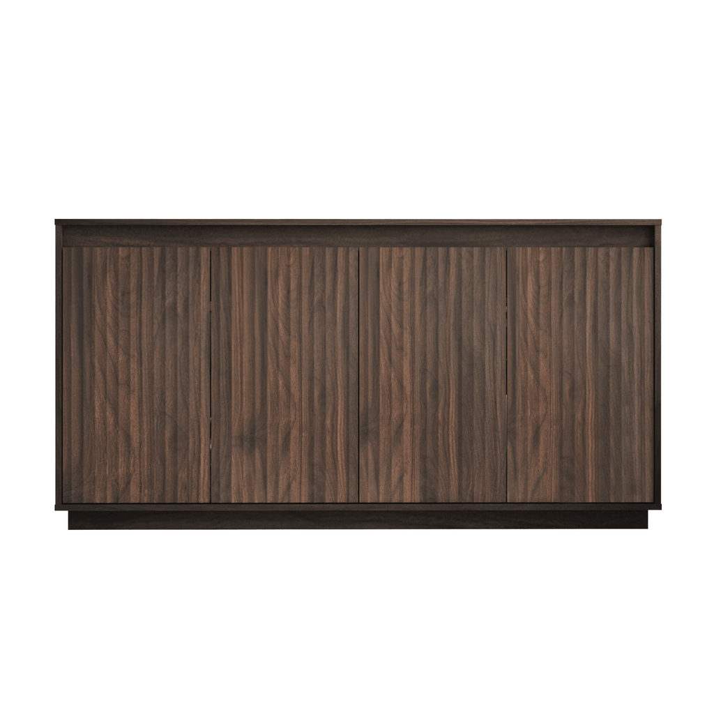 Four-Door Fluted Sideboard with Power Outlet