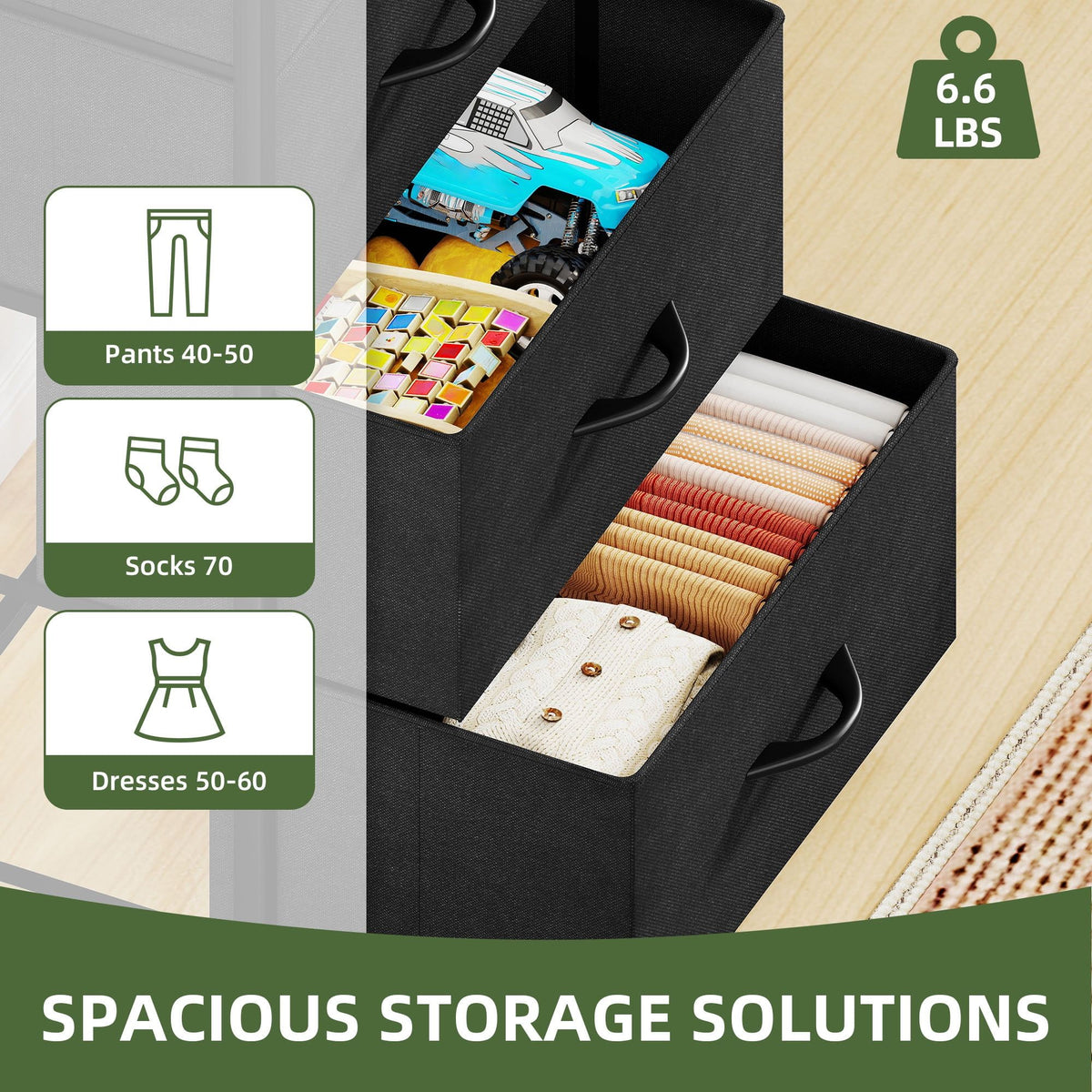 Four-Drawer Dresser for Flexible Household Storage