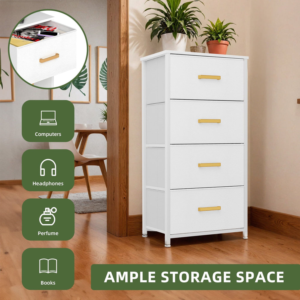 Slim Four-Drawer Organizer with Modern Contrast