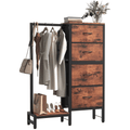 Reversible Four-Drawer Dresser with Hanging Rack