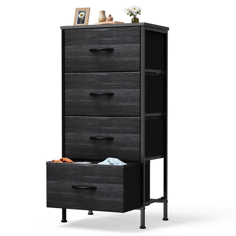 4-Drawer Fabric Dresser: Versatile Storage for Bedroom, Closet & TV Stand