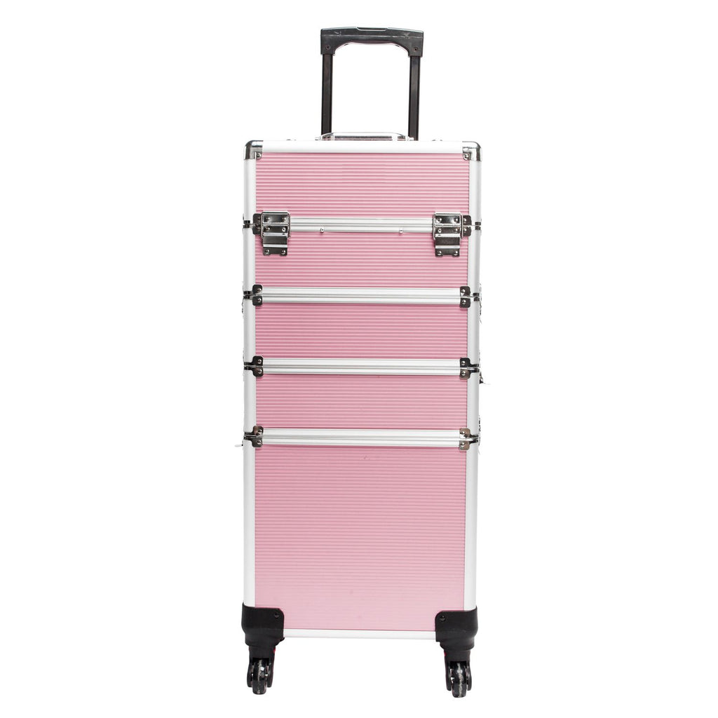 1 Aluminum Cosmetic Makeup Case Tattoo Box Pink