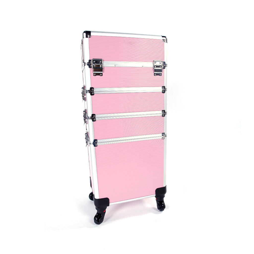 1 Aluminum Cosmetic Makeup Case Tattoo Box Pink