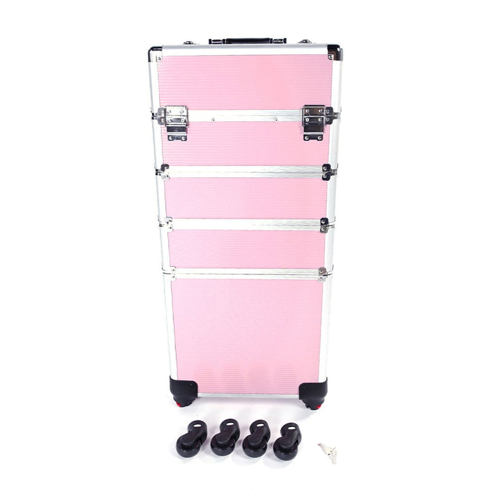 1 Aluminum Cosmetic Makeup Case Tattoo Box Pink
