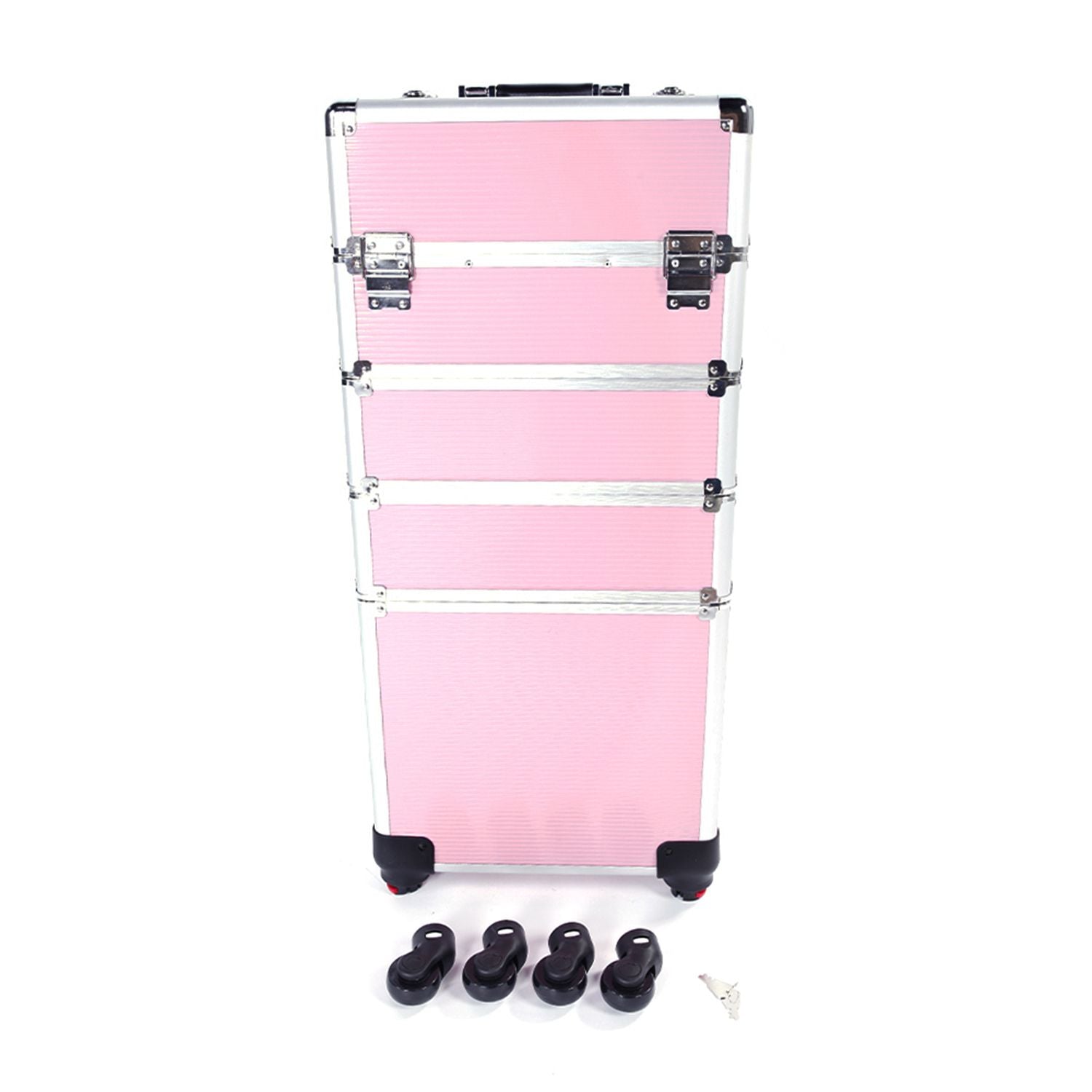 1 Aluminum Cosmetic Makeup Case Tattoo Box Pink