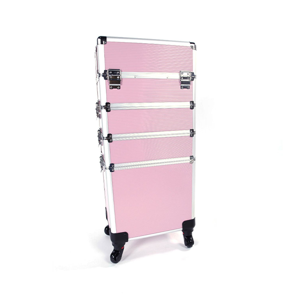 1 Aluminum Cosmetic Makeup Case Tattoo Box Pink