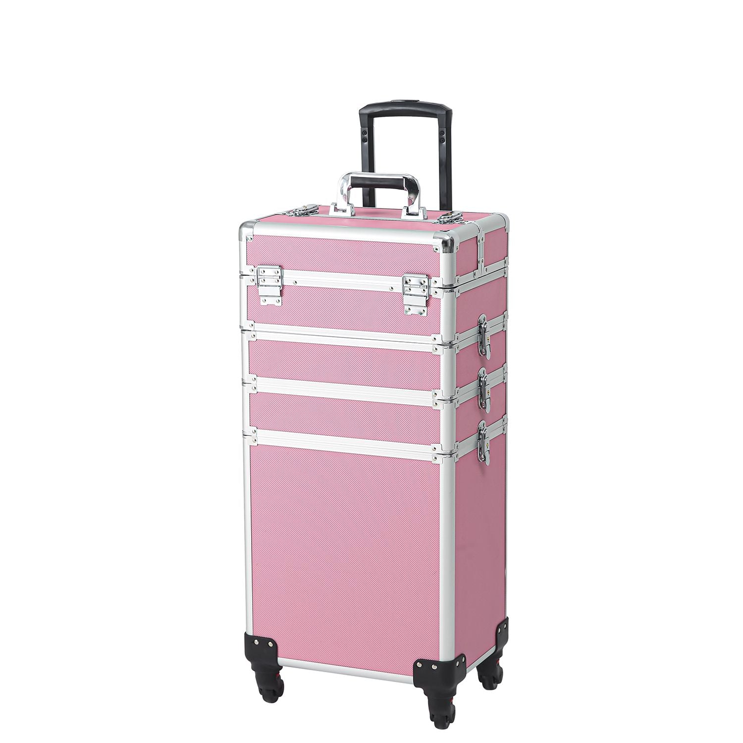 1 Aluminum Cosmetic Makeup Case Tattoo Box Pink