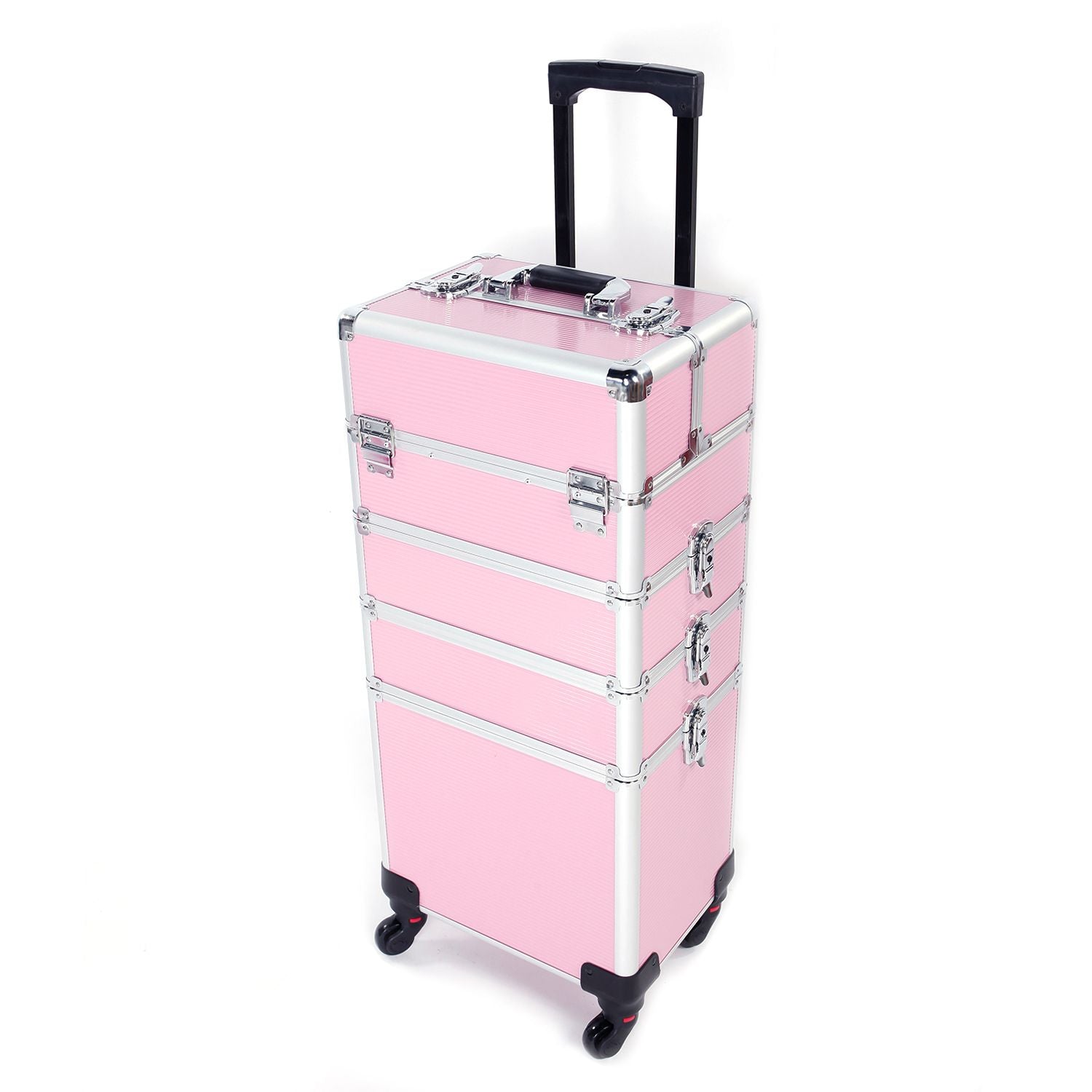 1 Aluminum Cosmetic Makeup Case Tattoo Box Pink