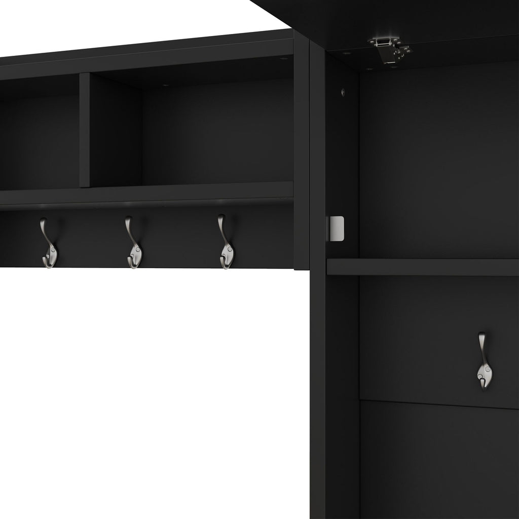 Detachable Hall Tree with Shoe Bench and Storage