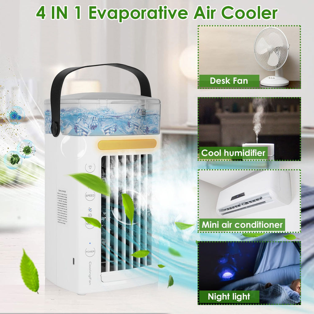 1 Portable Air Conditioner Fan – Evaporative Cooler for Home