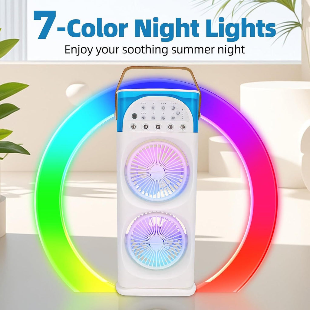 Portable Desktop Misting Fan with Ambient Light