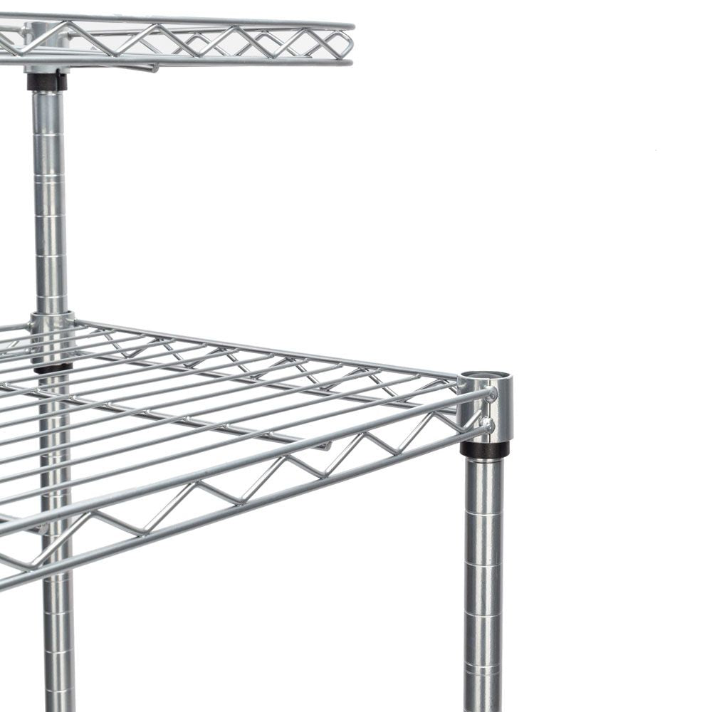 4-Tier Microwave Oven Stand & Storage Cart for Kitchen