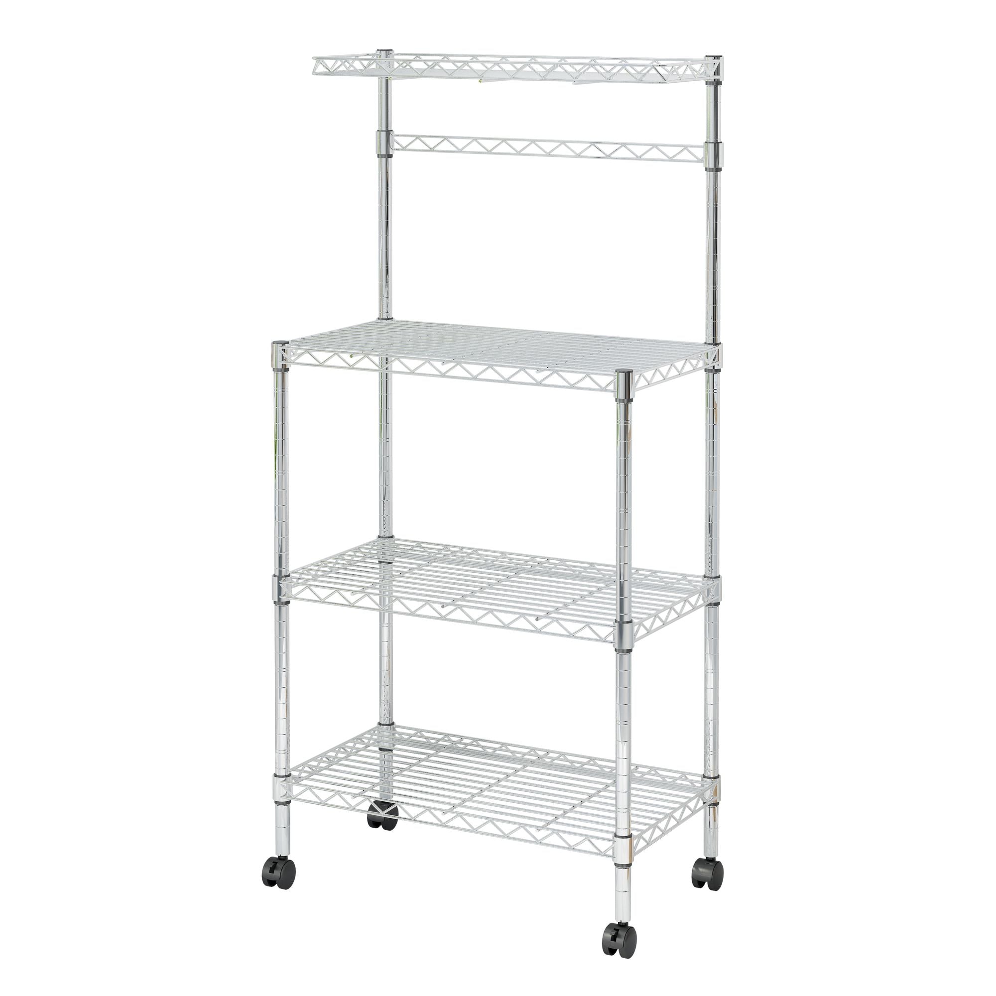 4-Tier Microwave Oven Stand & Storage Cart for Kitchen