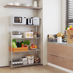 4-Tier Fully Adjustable practical Steel Shelf