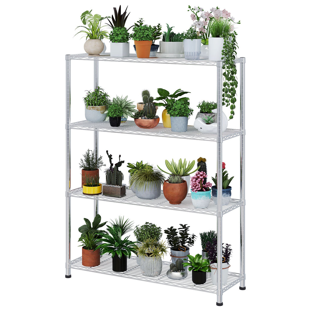 4-Tier Fully Adjustable practical Steel Shelf