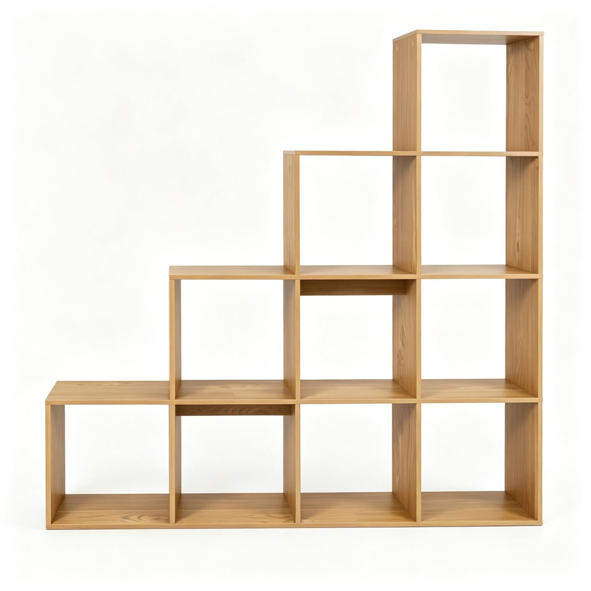 4-layer bookshelf with 2 anti rollover kits, suitable for organizing bookshelves in home