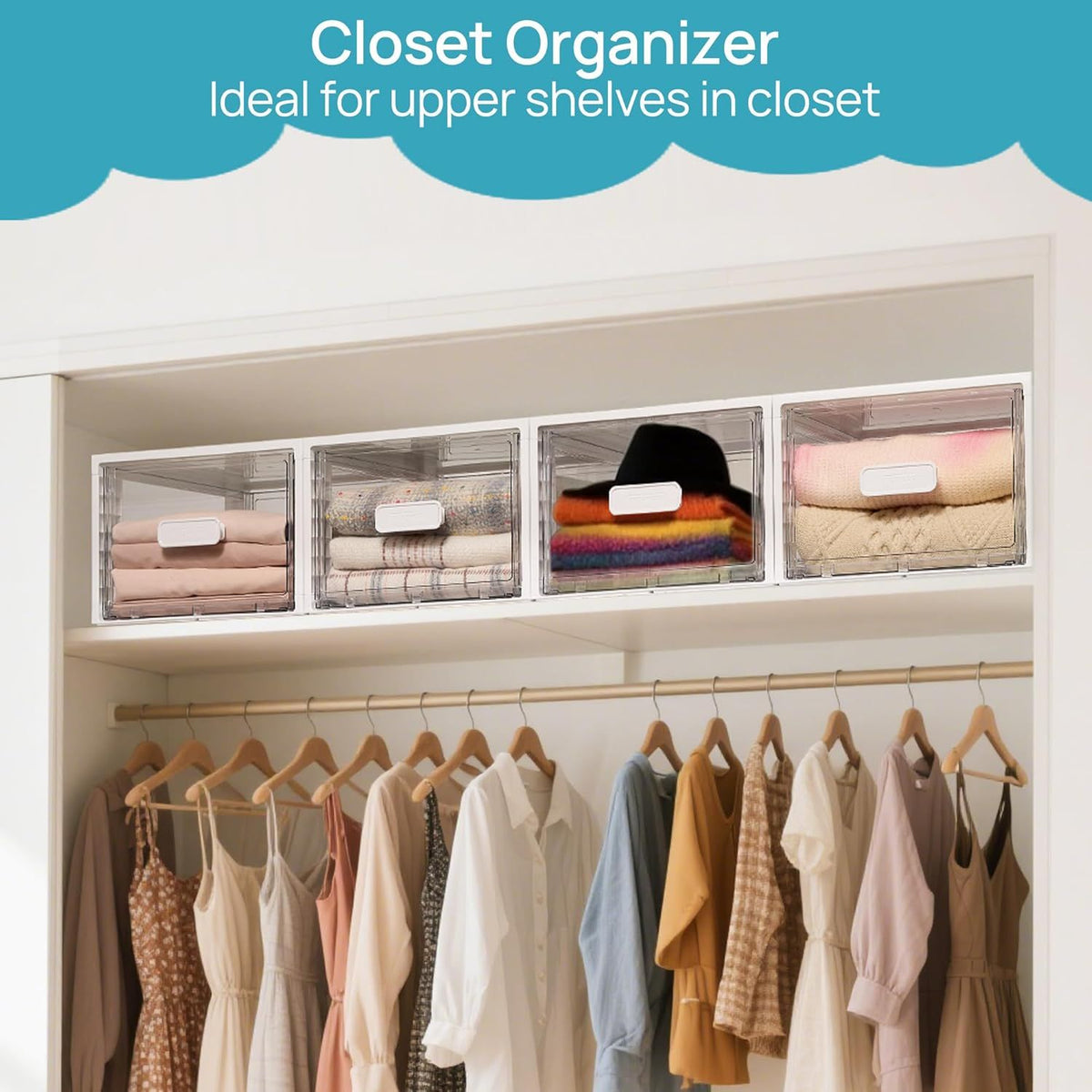 Stackable Storage Drawers That Corral Closet, Pantry, and Bathroom Clutter