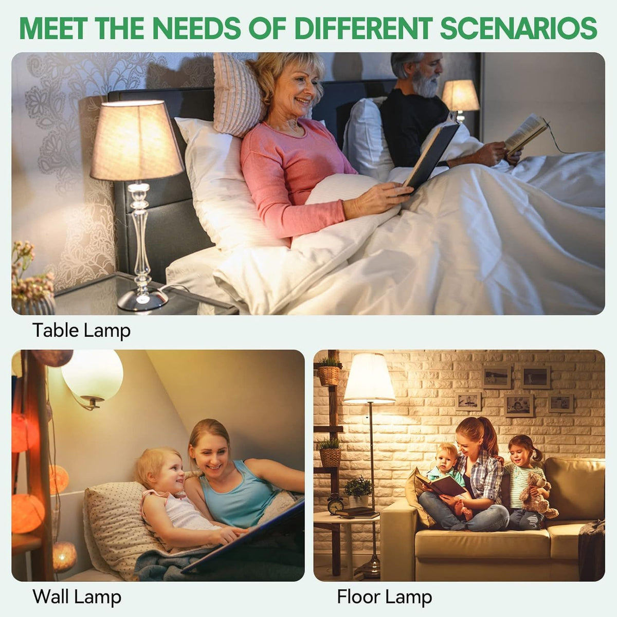 4 Pack 3-Way LED Light Bulbs