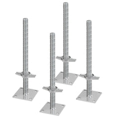 4-Pack Adjustable Scaffold Leveling Jacks for Baker-Style Scaffolding