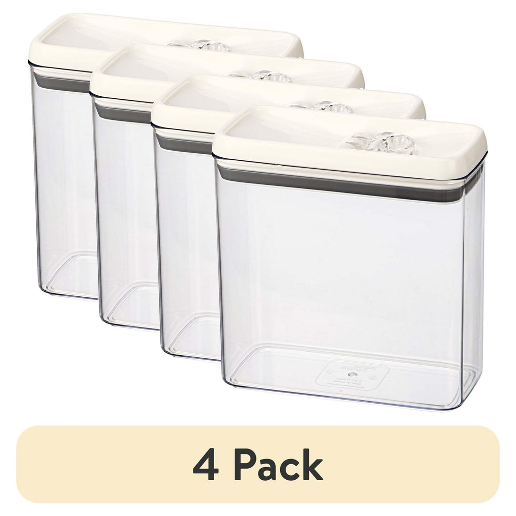 (4 pack) Canister - 11.1 Cup Flip-Tite® Rectangular Food Storage Container, A Practical Choice for P