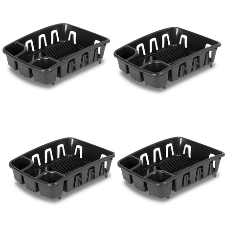 Self-Draining Dish Racks with Integrated Drainboards