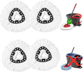 4-Pack Microfiber Mop Head Replacement for O Cedar Triangle Swivel Mops