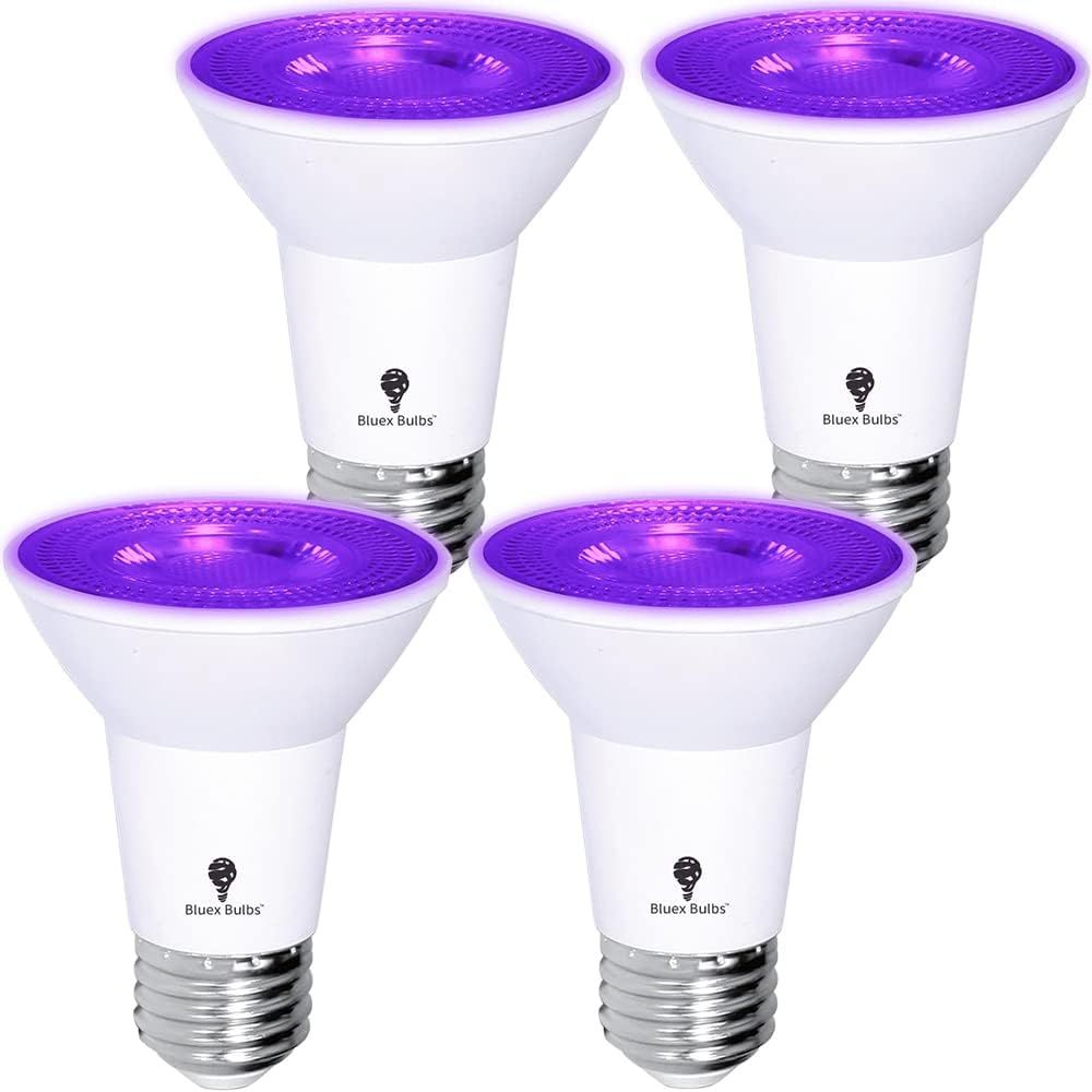 Purple Dimmable LED Flood Bulbs for Festive Lighting