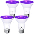 Purple Dimmable LED Flood Bulbs for Festive Lighting
