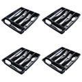 Small Silverware Organizer with 5 Compartments, Non-Slip Bottom