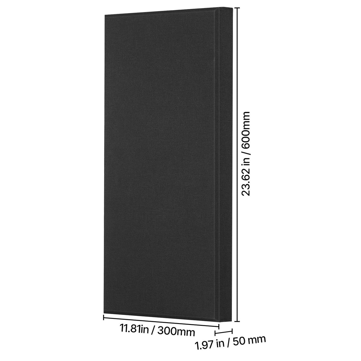 Self-Adhesive Black Acoustic Wall Panels
