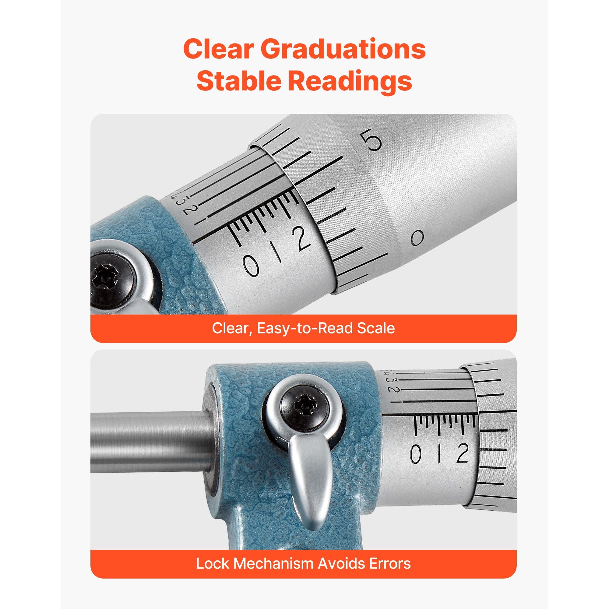 Four-Piece Outside Micrometer Set with Calibration Tools