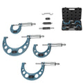 Four-Piece Outside Micrometer Set with Calibration Tools