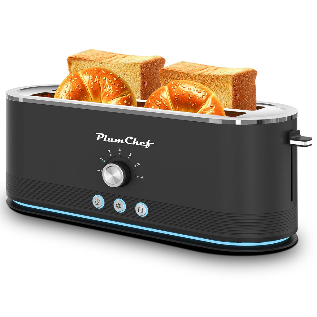 Premium Stainless Steel 4-Slice Toaster with 7 Browning Settings & Smart Modes