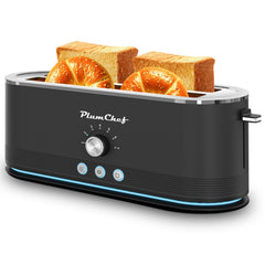 Premium Stainless Steel 4-Slice Toaster with 7 Browning Settings & Smart Modes